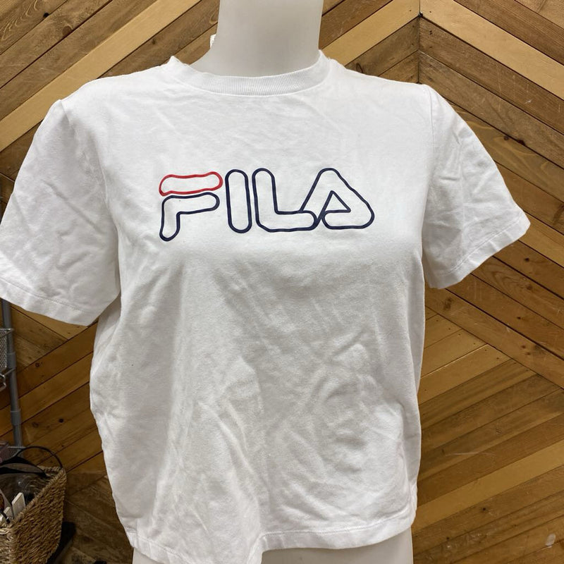 Fila - Cropped T-Shirt: White-unisex-SM