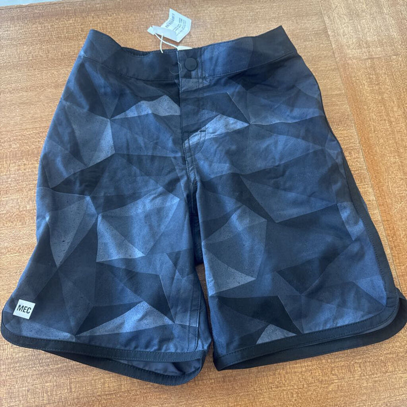 MEC- kids swim shorts- MSRP $40: black/grey-children-8y