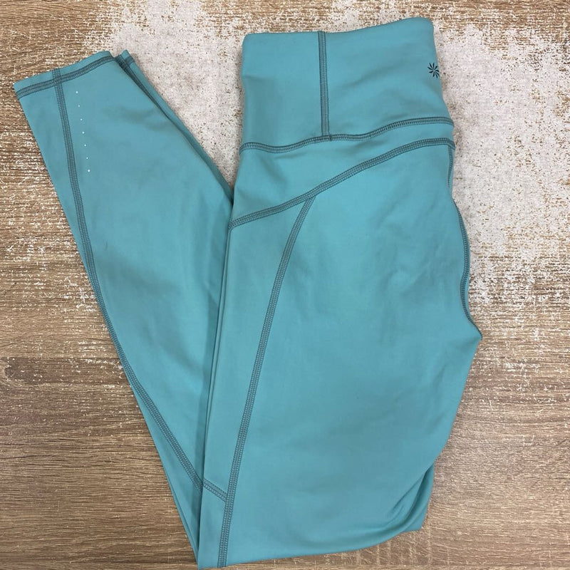 Athleta- leggings - MSRP $64: light teal -women-SM