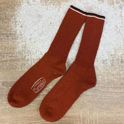 Viyella - Women's Wool Cushion Sole Socks - MSRP$25: Orange-women-10-12W