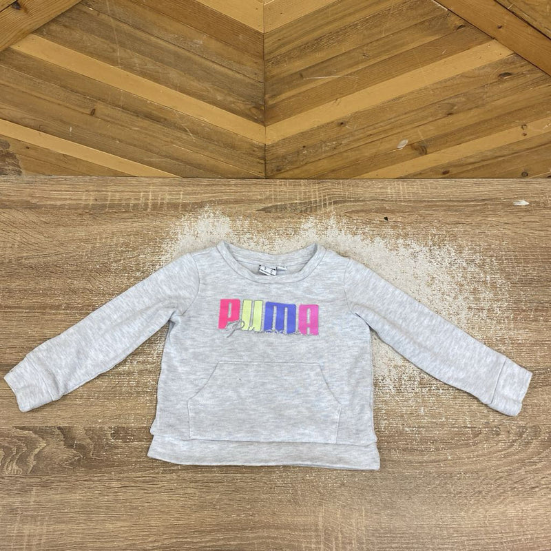 Puma - Toddler Sweat Shirt : Grey/Pink/Purple-children-3T