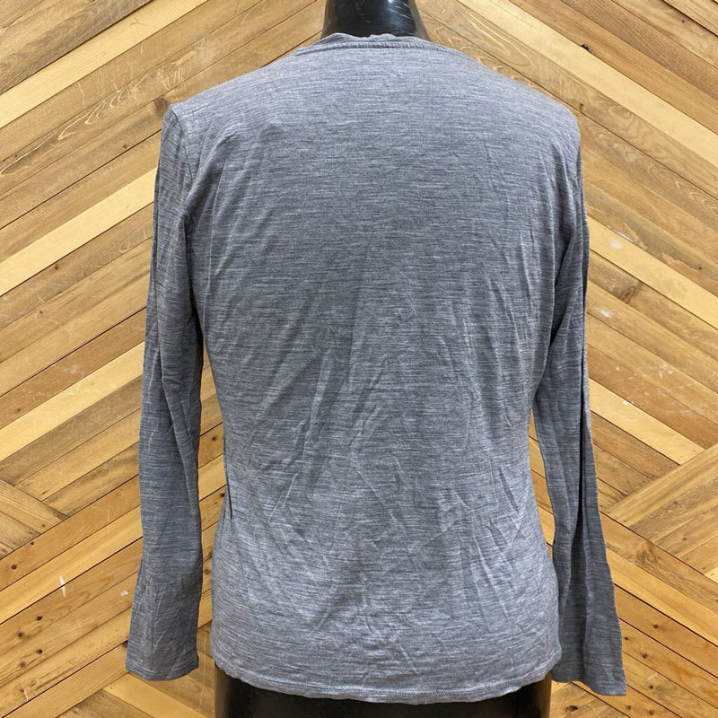 Segments - Long Sleeve Shirt : Gray-men-XL