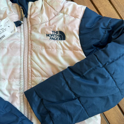 The North Face - Kid's Reversible Puffer Jacket - MSRP $145: Blue/Pink-children-3T