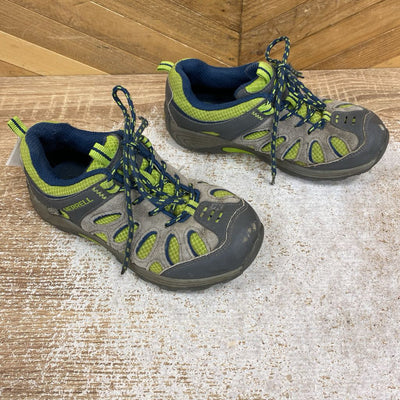 Merrell - Kids Hiking Shoes - MSRP $90: Grey/Blue/Green -children-10.5