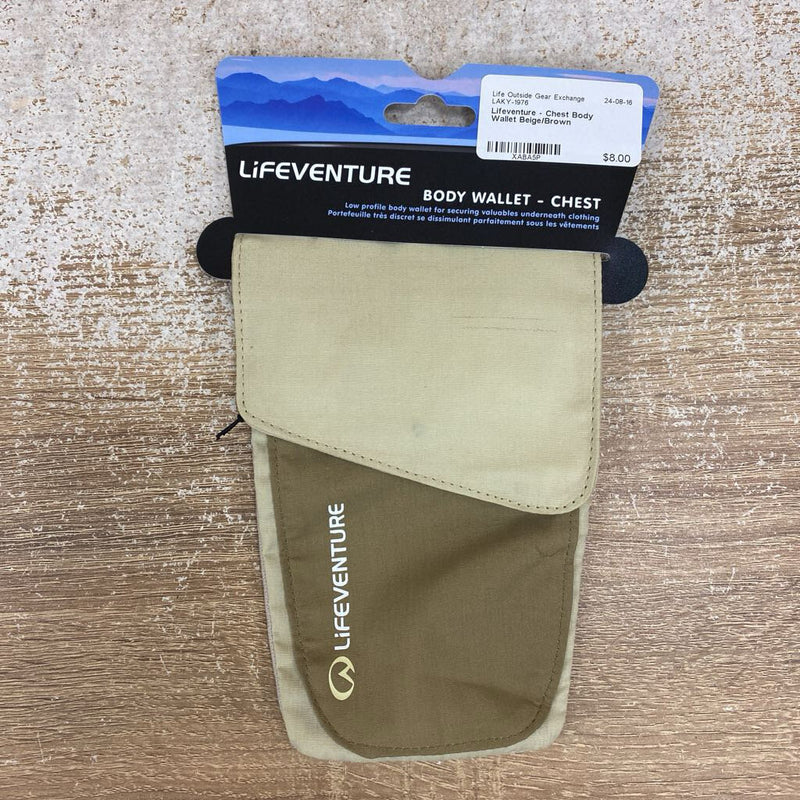 Lifeventure - Chest Body Wallet: Beige/Brown--