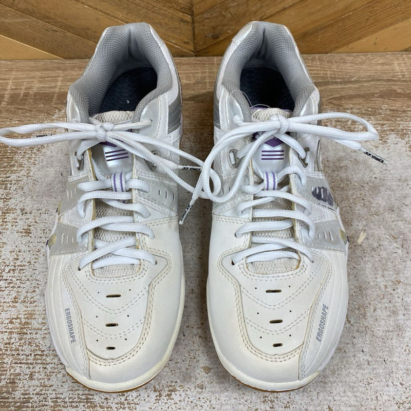 Yonex - Indoor Court shoes - MSRP $210: White/purple -women-41