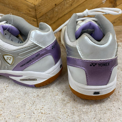 Yonex - Indoor Court shoes - MSRP $210: White/purple -women-41