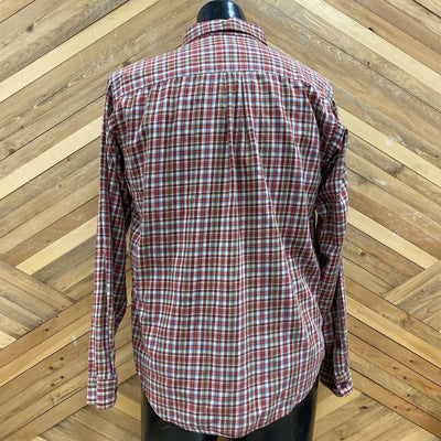 Patagonia - Cotton Button Down - MSRP$109: Red/Yellow-men-SM