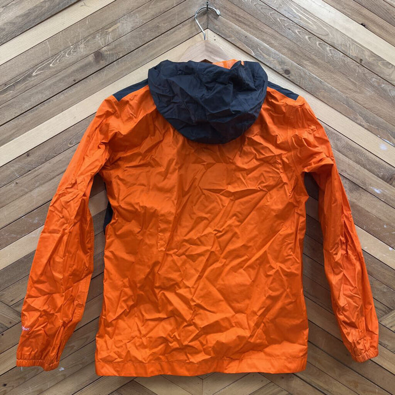 The North Face - Rain Shell Jacket - MSRP $120: Black/Orange-children-LG