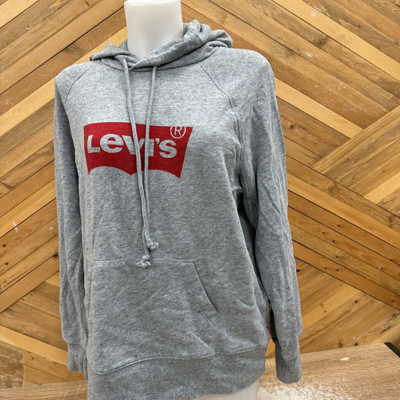 Levis - Hoodie: Grey/Red-women-MD