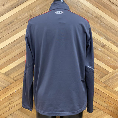 Under Armour - Men's 1/4-Zip Pullover - MSRP comp $55: Grey-men-LG