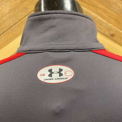 Under Armour - Men's 1/4-Zip Pullover - MSRP comp $55: Grey-men-LG