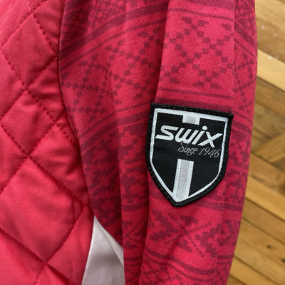 Swix - Hybrid Hoodie Jacket - MSRP compared $270: Pink/White-women-SM