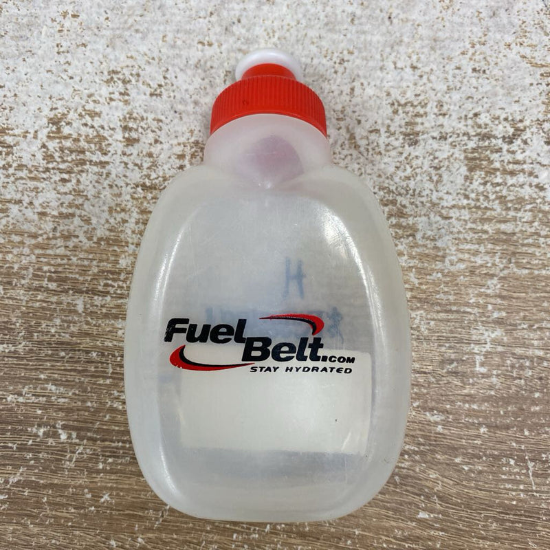 Fuel Belt - Running Room Water Bottle: Clear/Red--6oz