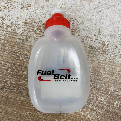 Fuel Belt - Running Room Water Bottle: Clear/Red--6oz