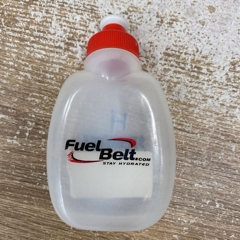 Fuel Belt - Running Room Water Bottle: Clear/Red--6oz