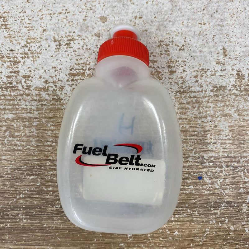 Fuel Belt - Running Room Water Bottle: Clear/Red--6oz