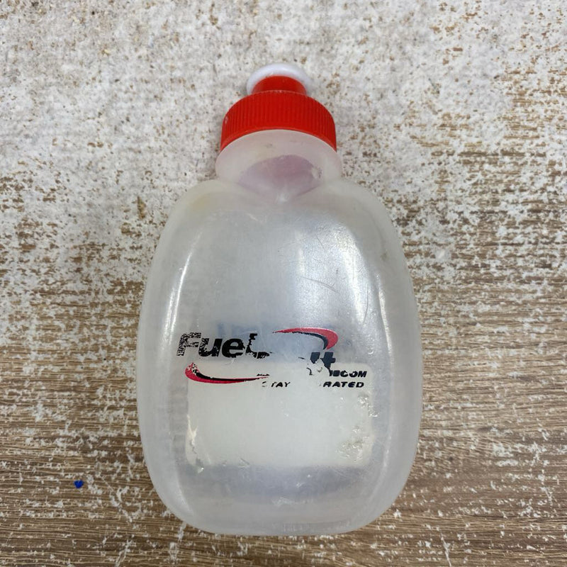 Fuel Belt - Running Room Water Bottle: Clear/Red--6oz