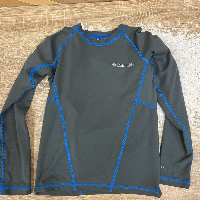 Columbia- Omni Heat L/S Children- MSRP $34 : Grey/Blue -children-8Y