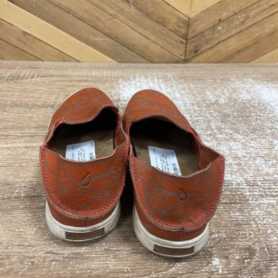 OluKai - Women's Slip-On Leather Shoes - MSRP comp $150: Orange / Brown-women-W6.5