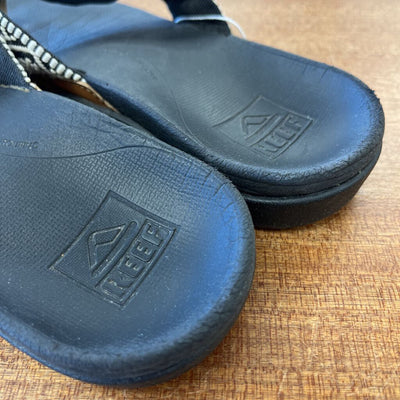 Reef - Women's Flip Flops - MSRP comp $75: Black / white-unisex-