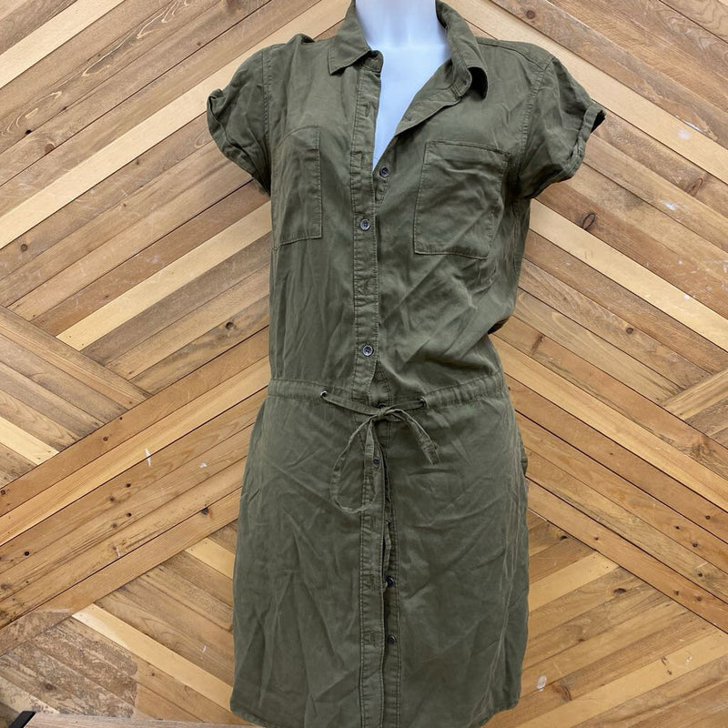 Velvet Heart- Utility Shirt Dress - MSRP $149: Green -women-MD