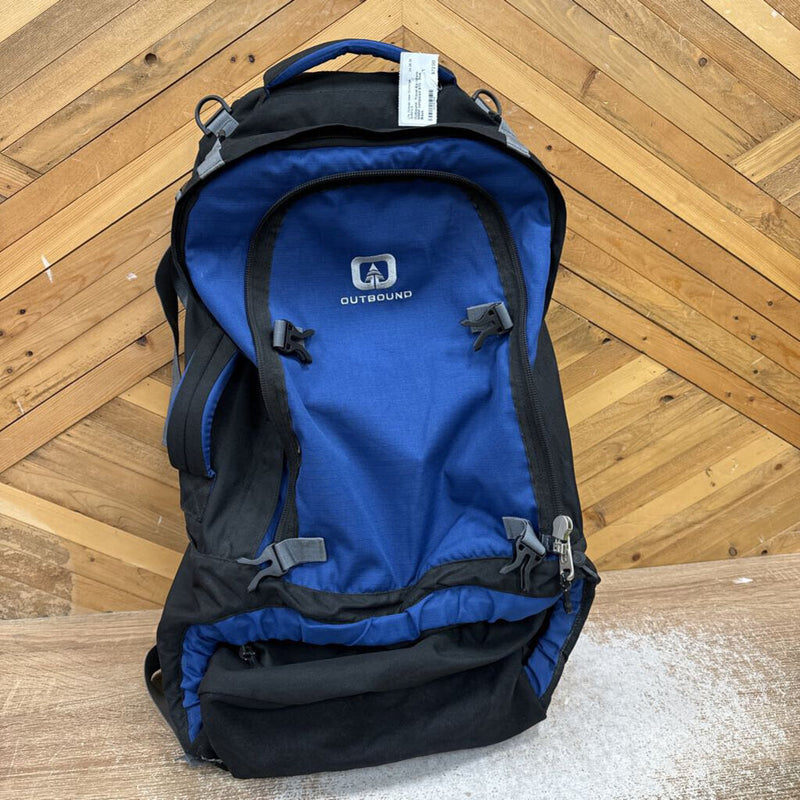 Outbound- Travel Backpack- MSRP compared $170 : Blue Black --