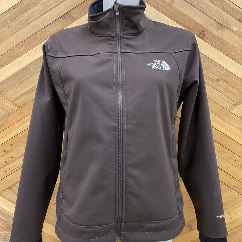 The North Face- soft shell fleece lined jacket- MSRP $180: Brown -women-LG