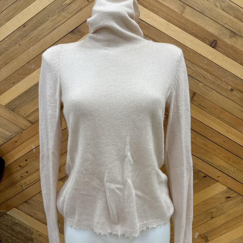 Intermix- cashmere sweater- MSRP $160: tan -women-sm