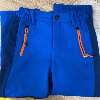 Kid's Softshell Pants: Blue/Navy/Orange-children-