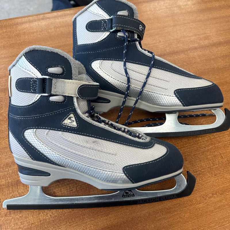 Jackson - Softec Recreational Figure Skates - MSRP $160: Navy Blue/Grey-women-W7