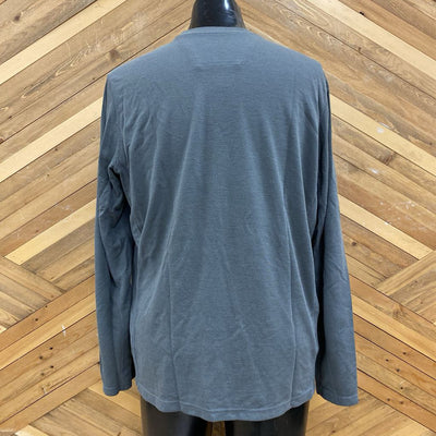 Eddie Bauer - Men's L/S Baselayer Shirt - MSRP comp $65: Gray-men-LG