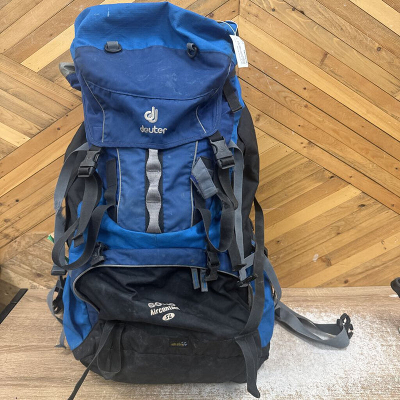 Deuter - Aircomfort SL 60+10 Hiking Backpack - MSRP $370: Blue/Black--