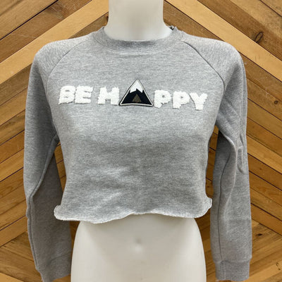 10 Tree- Cropped sweater- MSRP $78: Light Grey -women-XS