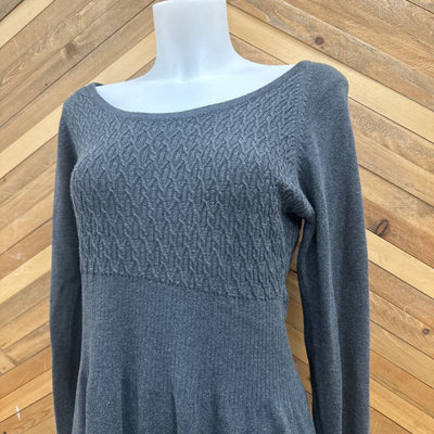 Prana - Women's L/S Sweater Dress - MSRP comp $160: Grey-women-MD