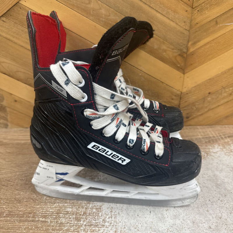 Bauer- NS Jr Skates- MSRP $ 80: Black -unisex-5Y