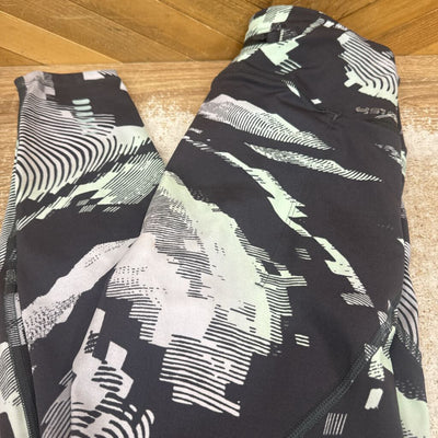 Under Armour - Women's Patterned ColdGear Leggings - MSRP $65: Grey/White/Mint Green-women-SM