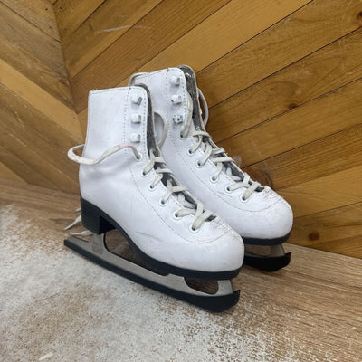 Hespeler - Children's Figure Skates: White-children-11T