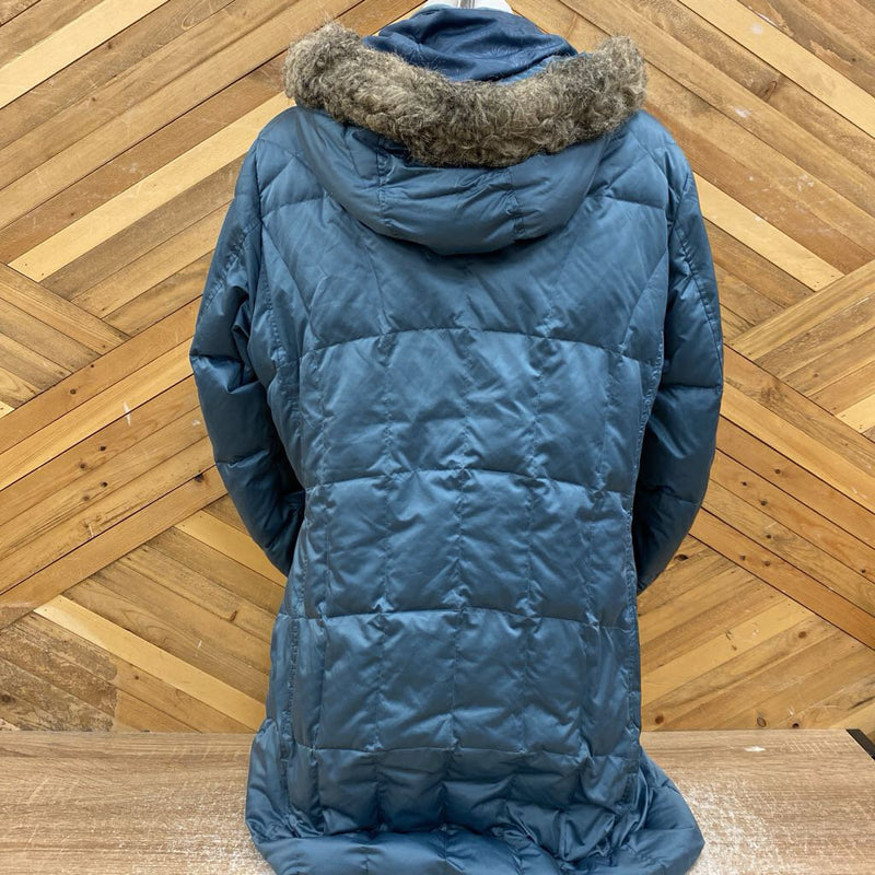 Eddie Bauer - Long Down Jacket - MSRP $449: Blue-women-XL