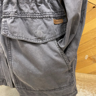 Roots -Long Canvas Jacket - MSRP compared $148: Grey-women-MD