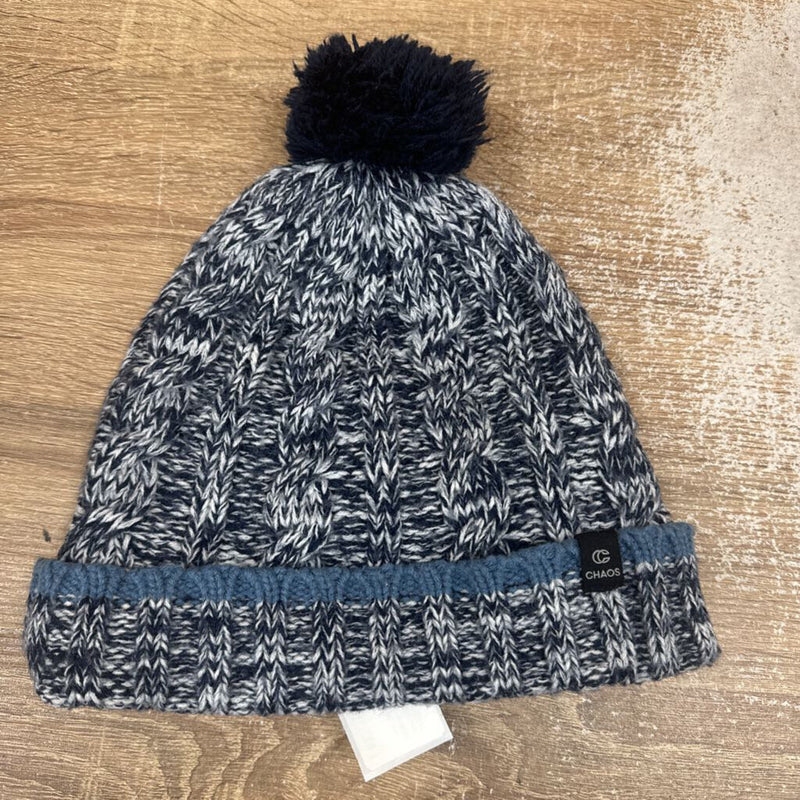 Chaos - Toque w/ Pom Pom: Grey/Blue-unisex-