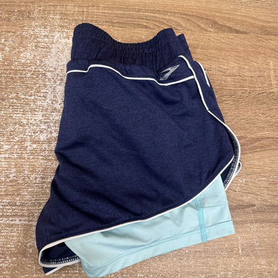 Brooks- running shorts- MSRP $56: Navy -women-SM