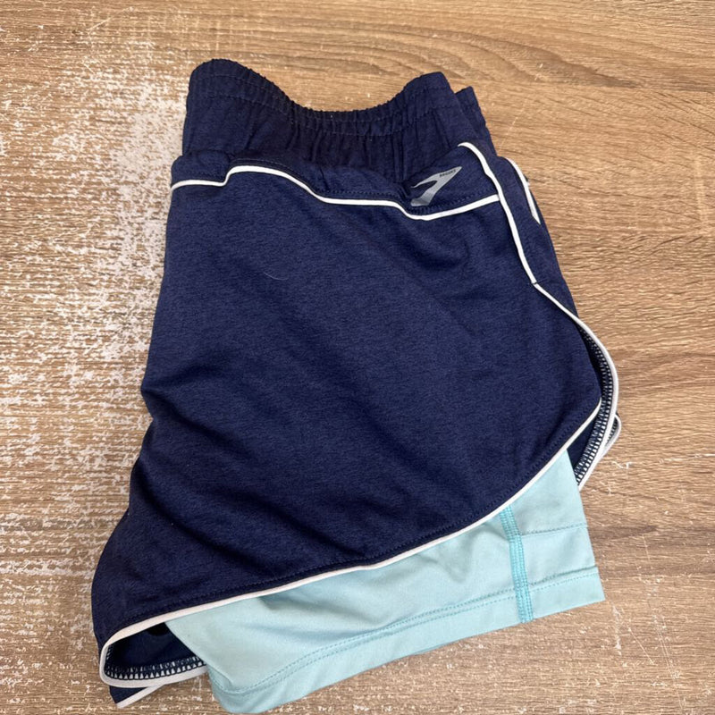 Brooks- running shorts- MSRP $56: Navy -women-SM