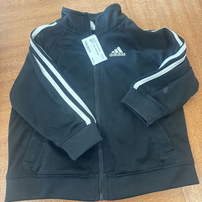 Adidas- Track Jacket: Black -children-18m