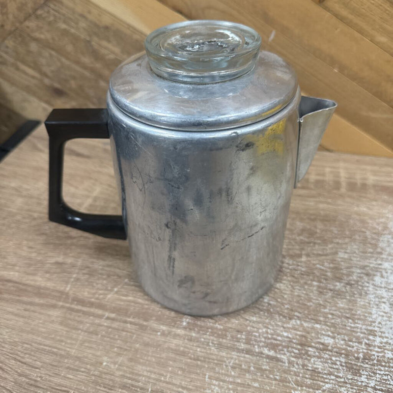 Aluminum Camp Coffee Percolator : Silver -unisex-