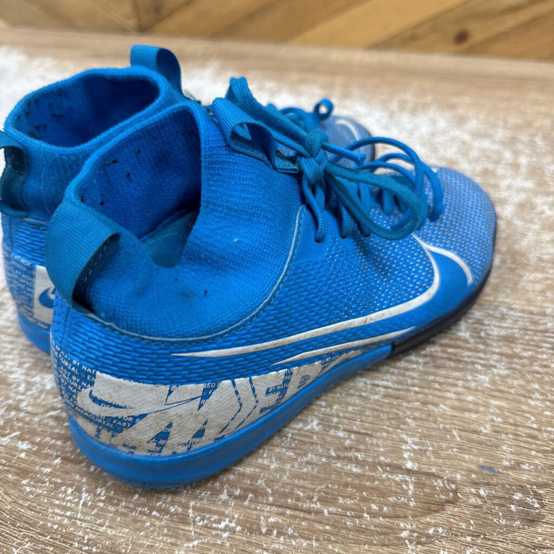 Nike - Kids indoor soccer shoes -: blue-children-1Y