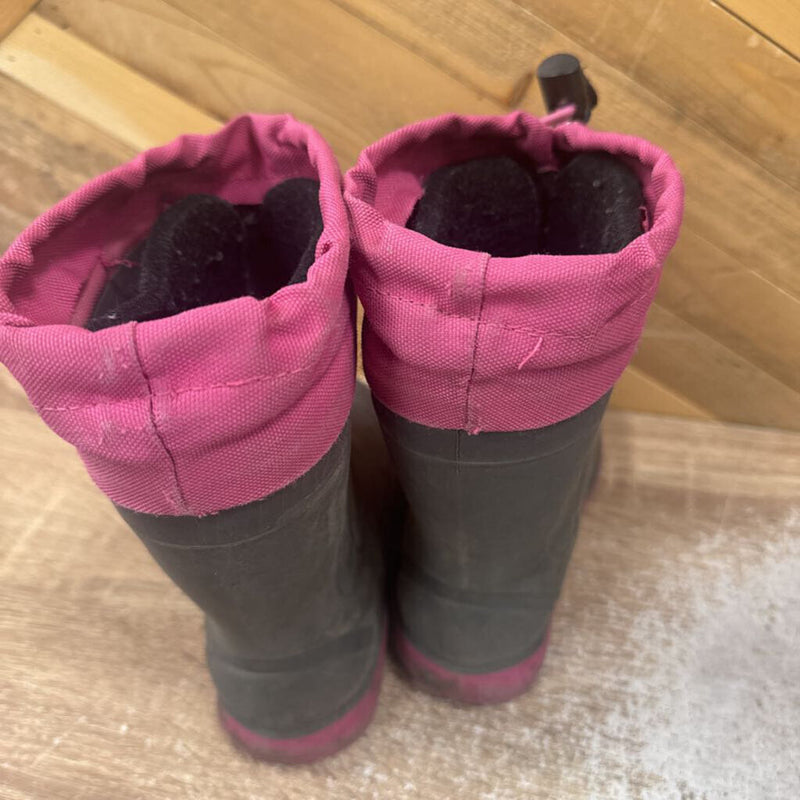 Kamik- waterproof Timber winter boot- MSRP $90: Grey Pink -children-9T