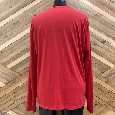 Mountain Hardwear - Men's L/S Athletic Shirt - MSRP $75: Red-men-LG