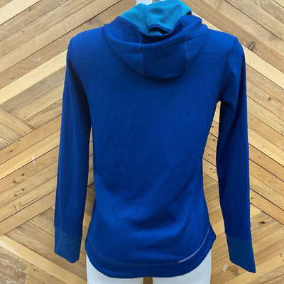 Salomon - Women's Hooded Baselayer Top - MSRP comp $100: Blue-women-SM