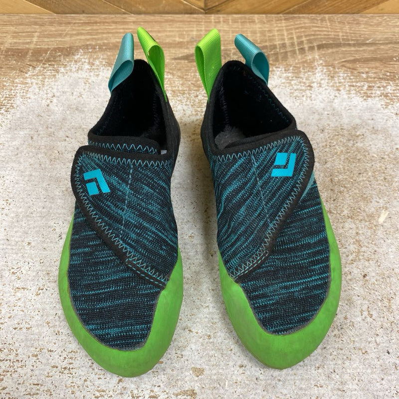 Black Diamond-Momentum Climbing Shoes- MSRP $80: Blue Green -children-1Y